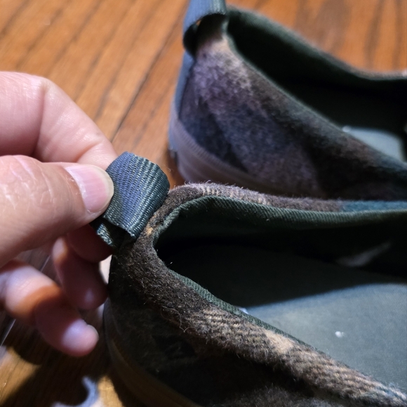 Sperry Crest Vibe Plaid Wool Sneakers Green & Brown Size 7 - Picture 10 of 13